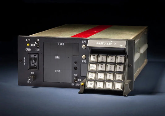 A vintage radio communication device with a keypad