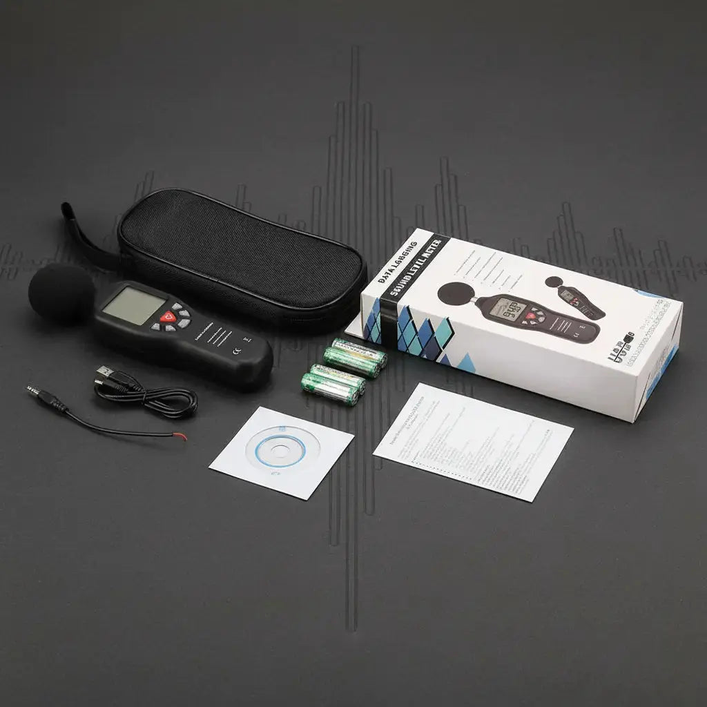 Sound Level Noise Decibel Meter Tester with Back light Display Atlas