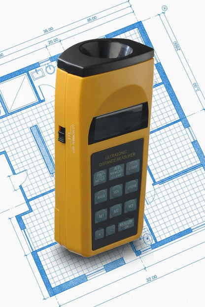 Ultrasonic Distance Meter Laser Pointer Feet and Meter Atlas