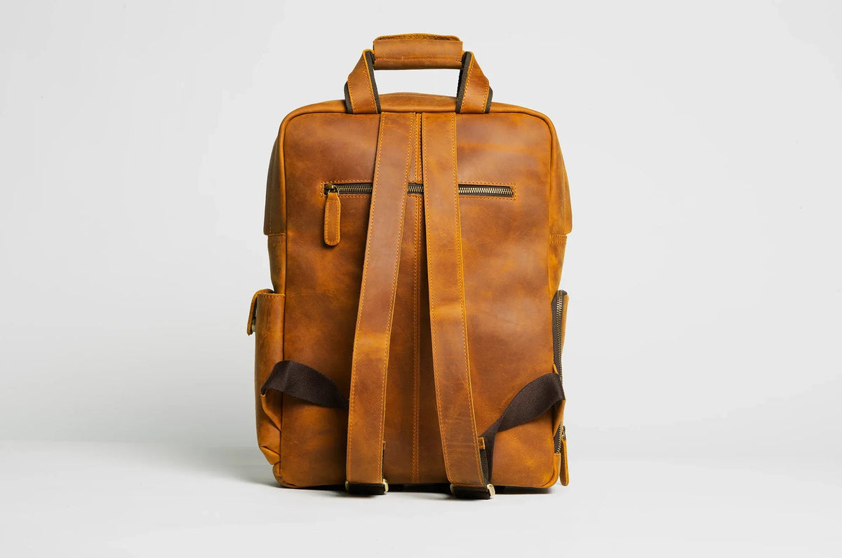 The MANN Bag | Large Capacity Leather Camera Backpack